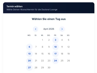 Doctoral Lounge appointment booking – free initial consultation